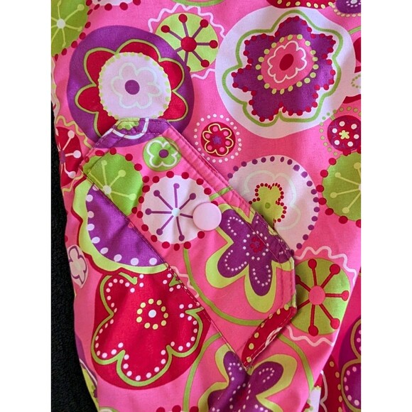 Hanna Andersson Insulated Ski Winter Jacket Coat Flower Print Pink EU 120/US 6-7 - Picture 9 of 13